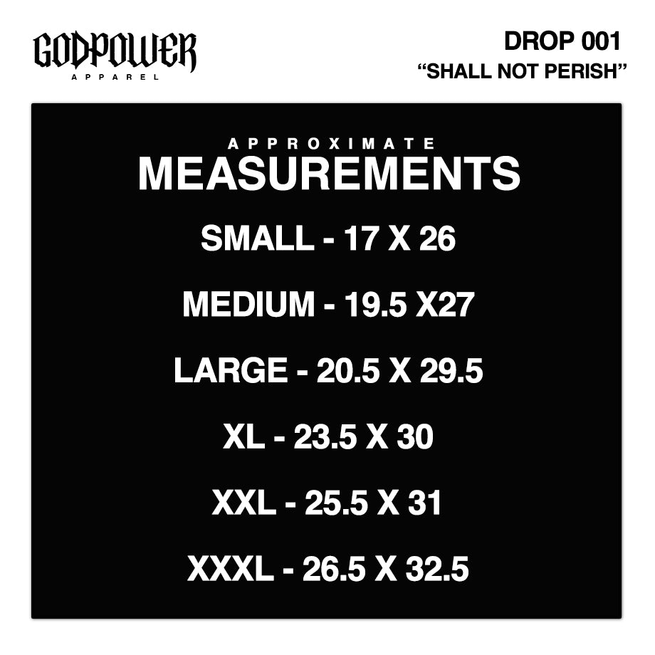 DROP 001 - "SHALL NOT PERISH" T-Shirt
